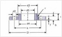 DIN 86030 Hubbed Slip-on Flange For Welding PN16