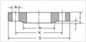 DIN2544 Flat Flange For Welding (Slip On) PN25