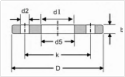 DIN Flat Flange For Welding (Slip On) PN40