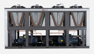 100Ton/HP Cooling Capacity Customizable Air Cooled Screw Chiller PLC Control System