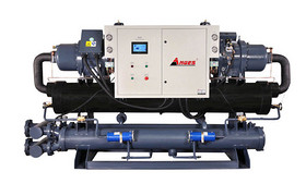 Large Capacity Industrial Water Cooled Screw Chiller With Double Compressors System