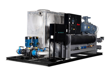 75HP Water Cooled Central Chiller High Energy Screw Water Chiller