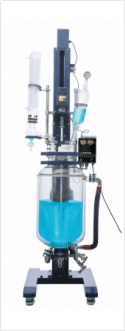 Lifting&rotating glass reactor series