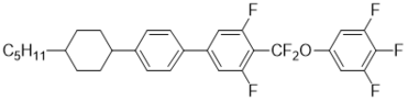 4''-pentyl-4-(difluoro(3,4,5-trifluorophenoxy)methyl)-2',3,5-trifluoro-1,1': 4',1'' -Terphenyl