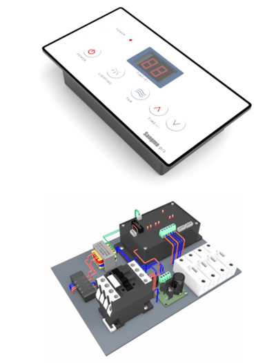 Sangma Digital display air shower interlock