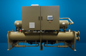 Efficient variable frequency screw chiller unit