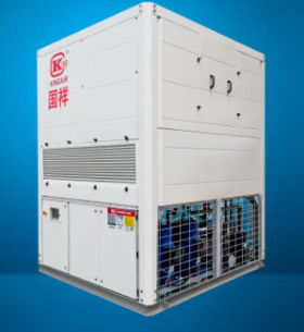 Modular evaporative condensation vortex chiller unit