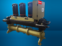 Modular water-cooled spiral chiller unit