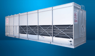 Integrated evaporative condensing chiller unit