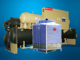 Screw heat source tower heat pump unit