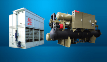 Split type evaporative condensing chiller unit