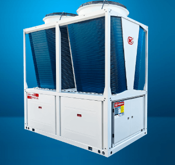 Modular variable frequency air-cooled heat pump unit