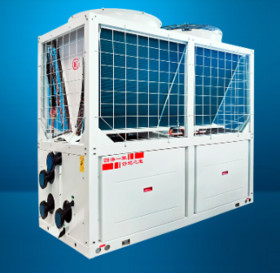 Four tube air-cooled vortex heat pump unit