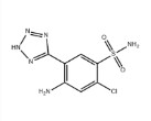 5- (2-amino-4-chloro-5-benzenesulfonamide) -1H-tetrazole (diuretic azosemide/azonamide)