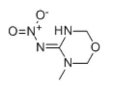 3,6-Dihydro-3-methyl-N-nitro-2H-1,3,5-oxadiazin-4-amine