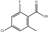 4-CHLORO-2-FLUORO-6-METHYLBENZOIC ACID