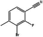 3-bromo-2-fluoro-4-methylbenzonirile