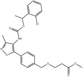 3-[[[4-[4-[[[1-(2-Chlorophenyl)ethoxy]carbonyl]amino]-3-methyl-5-isoxazolyl]phenyl]methyl]thio]-prop