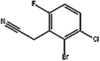 2-bromo-3-chloro-6-fluorophenylacetonitrile