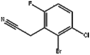 2-bromo-3-chloro-6-fluorophenylacetonitrile