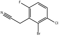 2-bromo-3-chloro-6-fluorophenylacetonitrile