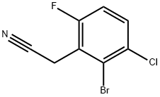 2-bromo-3-chloro-6-fluorophenylacetonitrile