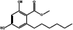 Benzoic acid, 2-hexyl-4,6-dihydroxy-, methyl ester