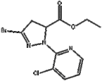 5-BROMO-2-(3-CHLORO-PYRIDIN-2-YL)-3,4-DIHYDRO-2H-PYRAZOLE-3-CARBOXYLIC ACID ETHYL ESTER