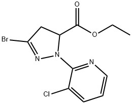 5-BROMO-2-(3-CHLORO-PYRIDIN-2-YL)-3,4-DIHYDRO-2H-PYRAZOLE-3-CARBOXYLIC ACID ETHYL ESTER