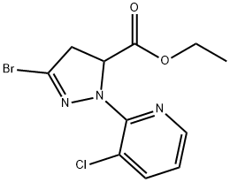 5-BROMO-2-(3-CHLORO-PYRIDIN-2-YL)-3,4-DIHYDRO-2H-PYRAZOLE-3-CARBOXYLIC ACID ETHYL ESTER