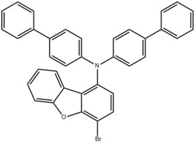 N,N-Bis([1,1′-biphenyl]-4-yl)-4-bromo-1-dibenzofuranamine