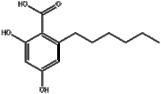 2,4-Dihydraxy-6-hexylbenzoic acid