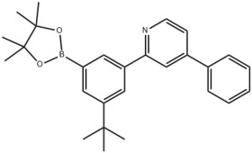 2-[3-(1,1-dimethyl ethyl)-5-(4,4,5,5-tetramethyl-1,3,2-dioxyborane-2-yl) phenyl]-4-phenyl-pyridine