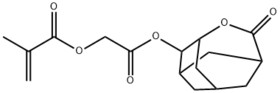 2-Propenoic acid, 2-methyl-, 2-oxo-2-[(5-oxo-4-oxatricyclo[4.3.1.13,8]undec-2-yl)oxy]ethyl ester