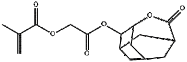 2-Propenoic acid, 2-methyl-, 2-oxo-2-[(5-oxo-4-oxatricyclo[4.3.1.13,8]undec-2-yl)oxy]ethyl ester