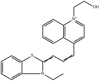 Quinolinium, 4-[3-(3-ethyl-2(3H)-benzothiazolylidene)-1-propen-1-yl]-1-(2-hydroxyethyl)-