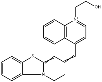 Quinolinium, 4-[3-(3-ethyl-2(3H)-benzothiazolylidene)-1-propen-1-yl]-1-(2-hydroxyethyl)-