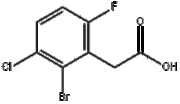 2-bromo-3-chloro-6-fluorophenylacetic acid
