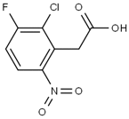 2-chloro-3-fluoro-6-nitrophenylacetic acid