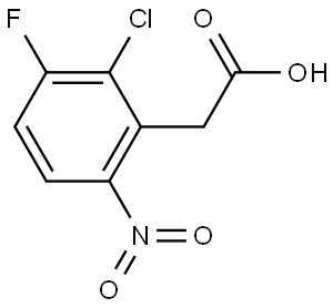 2-chloro-3-fluoro-6-nitrophenylacetic acid