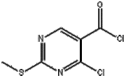 4-Chloro-2-methylmercaptopyrimidine-5-carboxylic acid chloride