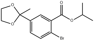 Benzoic acid, 2-bromo-5-(2-methyl-1,3-dioxolan-2-yl)-, 1-methylethyl ester