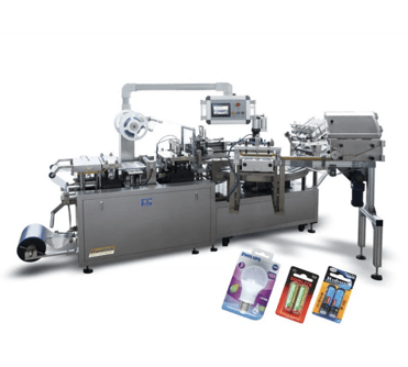 Automatic Battery Paper Card Blister Packing Machine For Battery Lip Balm Lighter Adhesive Hook