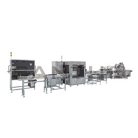 Integrated Syrup Bottle Inspection and Labeling Line