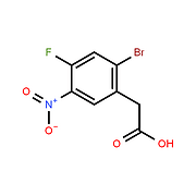 2-Bromo-4-fluoro-5-nitrobenzeneacetic acid