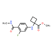 Methyl 1-((3-fluoro-4-(methylcarbamoyl)phenyl)amino) cyclobutanecarboxylate