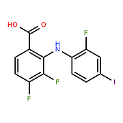 2-(2-Fluoro-4-iodoanilino)-3,4-difluorobenzoic acid