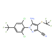 5-Amino-1-(2,6-dichloro-4-trifluoromethylphenyl)-4-trifluoromethylthio-1H-pyrazole-3-carbonitrile