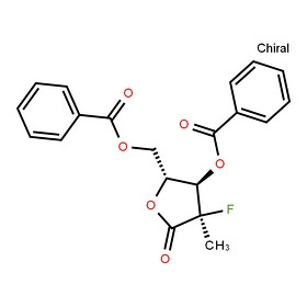 (2R)-2-Deoxy-2-fluoro-2-methy-D- erythropentonic acid gamma-lactone 3,5- dibenzoate