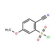 2-Cyano-5-methoxyphenylsulfonyl chloride